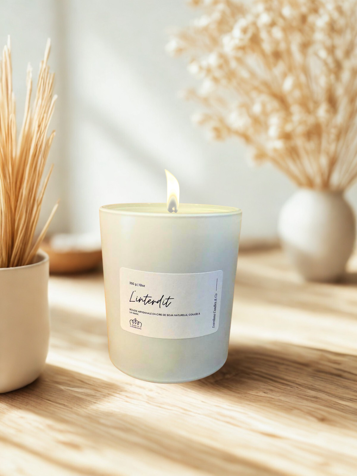 Bougie parfumée artisanale – L'interdit