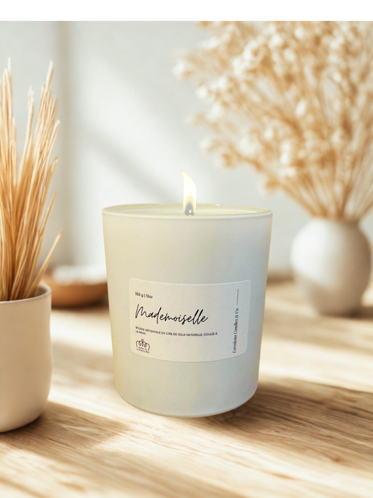 Bougie parfumée artisanale - Mademoiselle