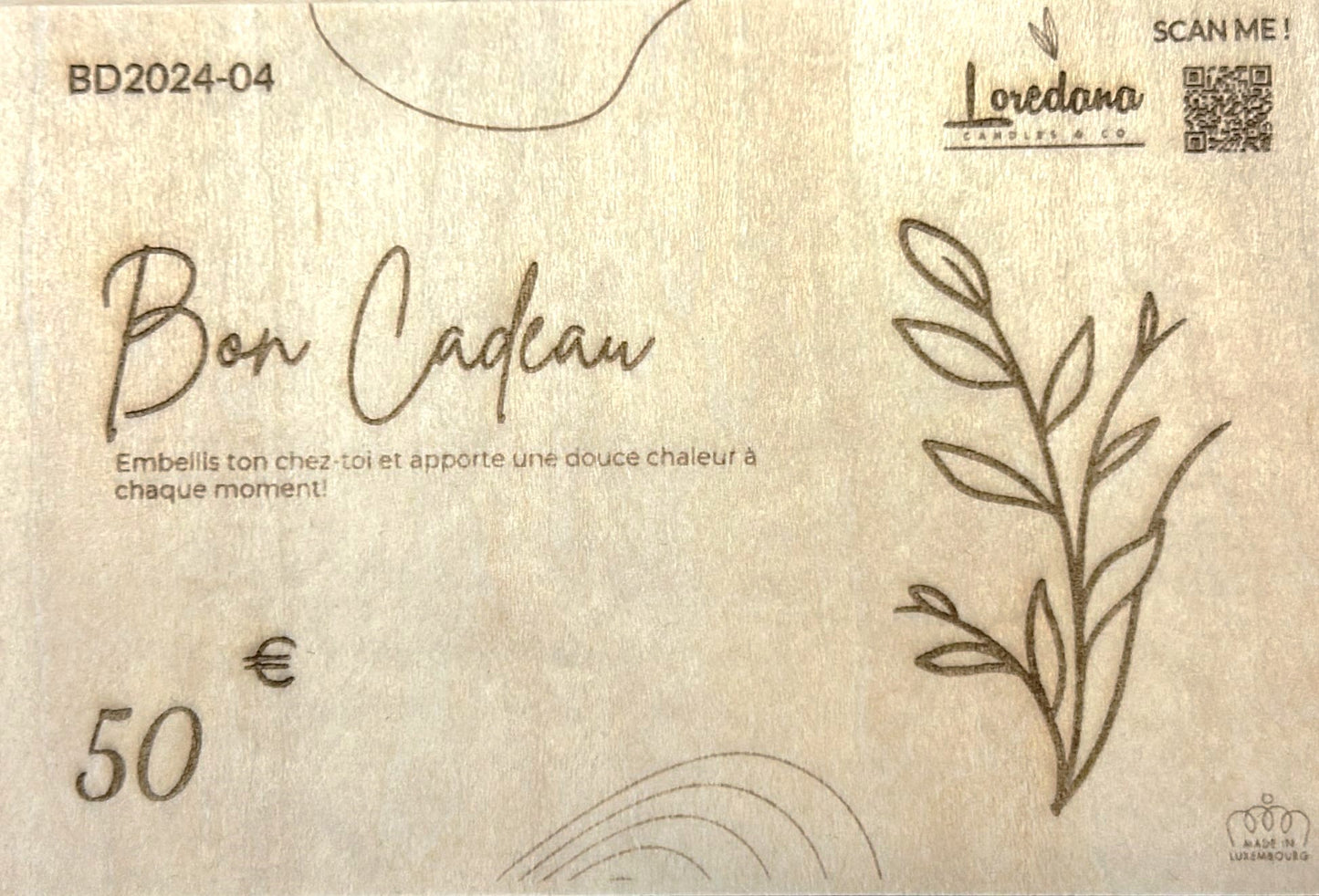 Chèques cadeaux
