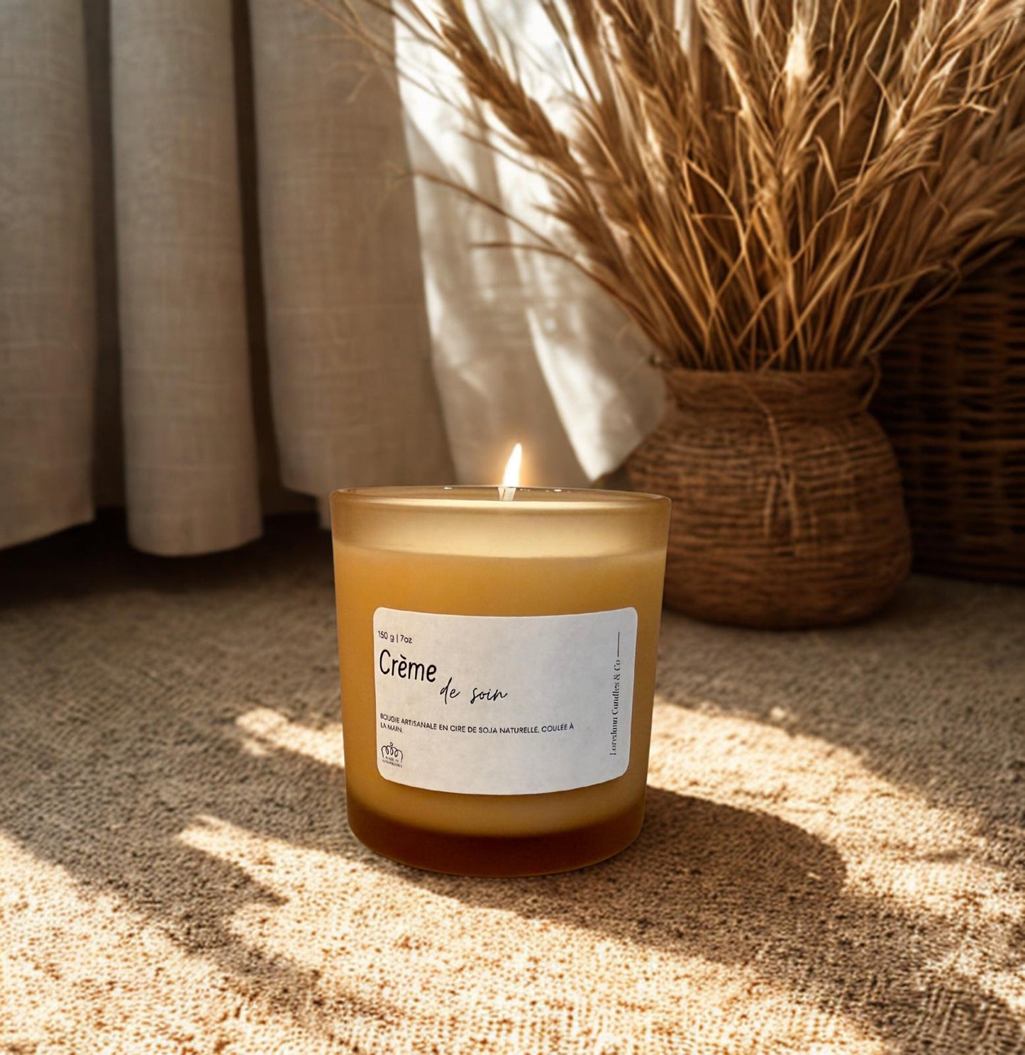 Bougie parfumée artisanale – Crème de soin